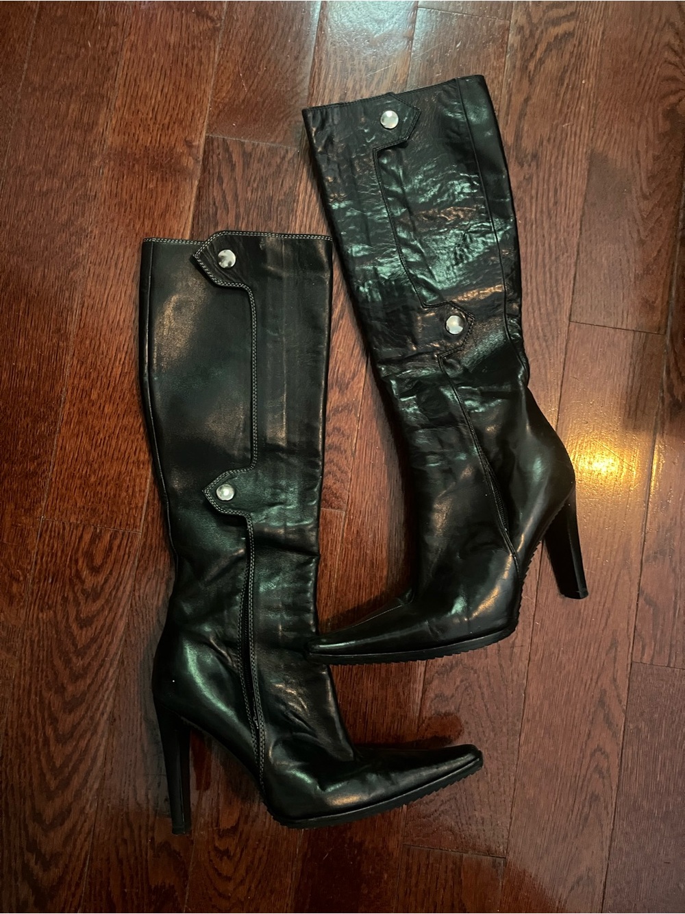 Giuseppe Zanotti Women's Black High-Heel Knee Boots